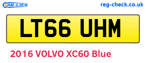 LT66UHM are the vehicle registration plates.