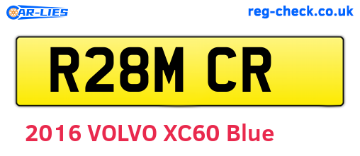 R28MCR are the vehicle registration plates.