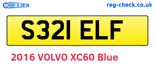 S321ELF are the vehicle registration plates.