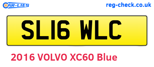 SL16WLC are the vehicle registration plates.