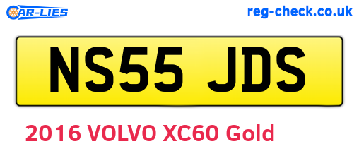 NS55JDS are the vehicle registration plates.