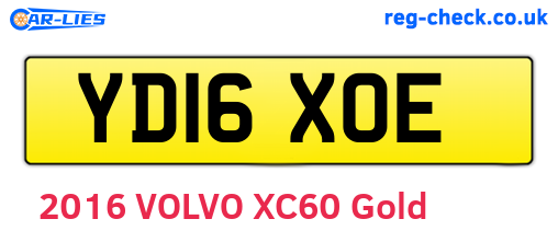 YD16XOE are the vehicle registration plates.
