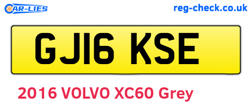 GJ16KSE are the vehicle registration plates.