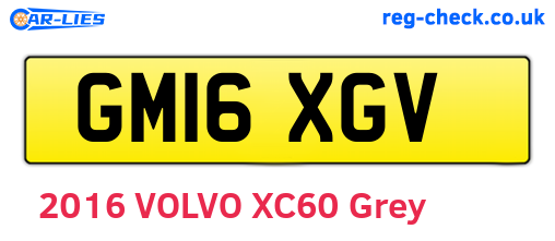GM16XGV are the vehicle registration plates.