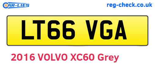 LT66VGA are the vehicle registration plates.