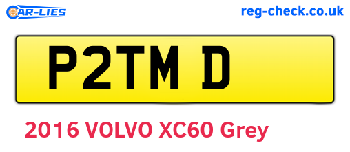 P2TMD are the vehicle registration plates.