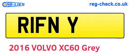 R1FNY are the vehicle registration plates.