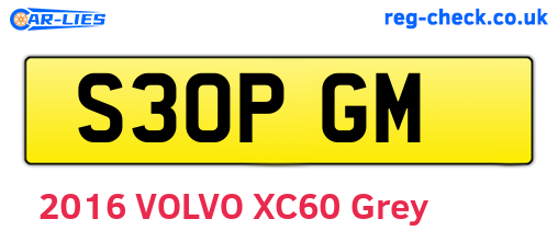 S30PGM are the vehicle registration plates.