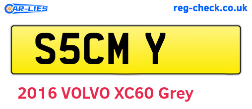 S5CMY are the vehicle registration plates.