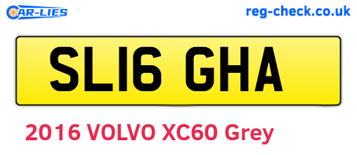 SL16GHA are the vehicle registration plates.