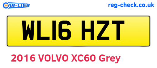 WL16HZT are the vehicle registration plates.