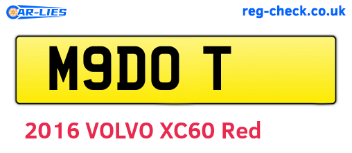 M9DOT are the vehicle registration plates.