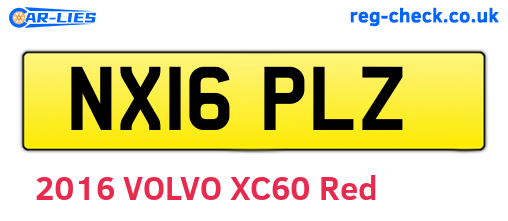 NX16PLZ are the vehicle registration plates.