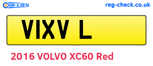 V1XVL are the vehicle registration plates.