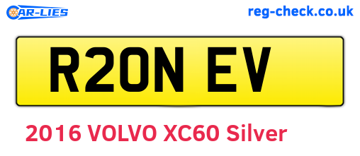 R20NEV are the vehicle registration plates.