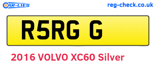 R5RGG are the vehicle registration plates.