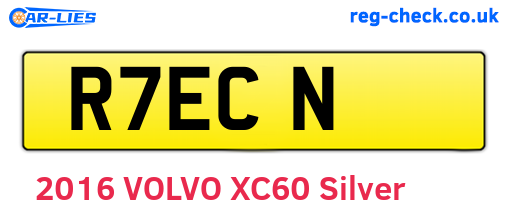 R7ECN are the vehicle registration plates.