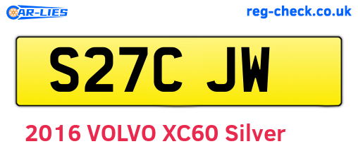 S27CJW are the vehicle registration plates.