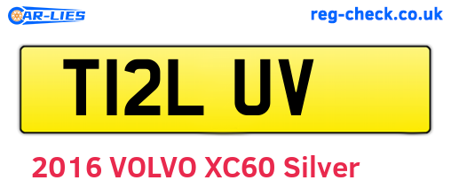 T12LUV are the vehicle registration plates.