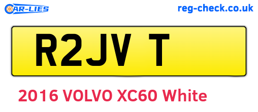 R2JVT are the vehicle registration plates.