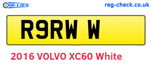 R9RWW are the vehicle registration plates.