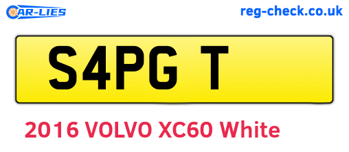 S4PGT are the vehicle registration plates.
