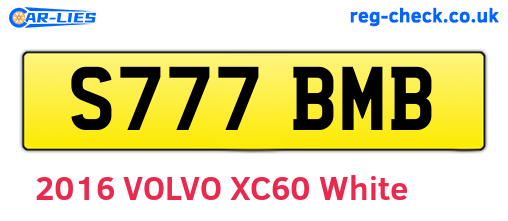 S777BMB are the vehicle registration plates.