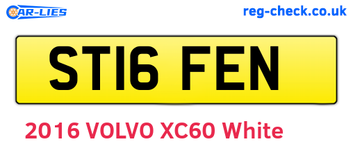 ST16FEN are the vehicle registration plates.