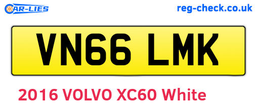 VN66LMK are the vehicle registration plates.