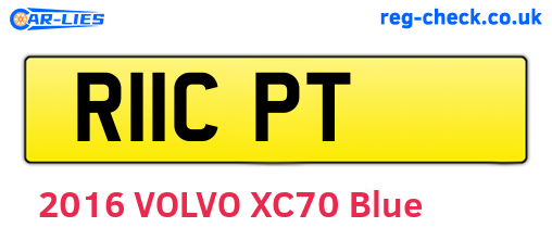 R11CPT are the vehicle registration plates.