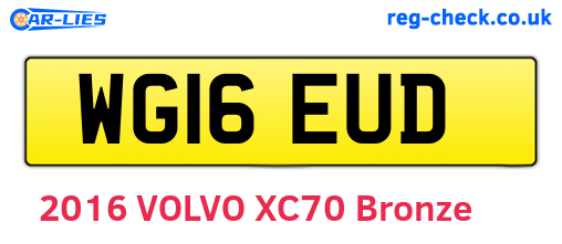 WG16EUD are the vehicle registration plates.