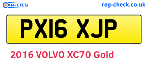 PX16XJP are the vehicle registration plates.