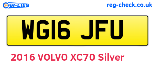 WG16JFU are the vehicle registration plates.