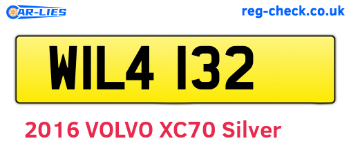WIL4132 are the vehicle registration plates.