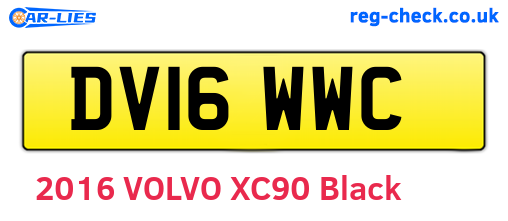 DV16WWC are the vehicle registration plates.