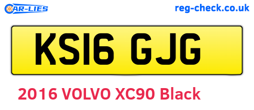 KS16GJG are the vehicle registration plates.