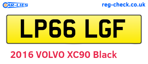 LP66LGF are the vehicle registration plates.