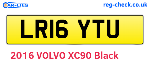 LR16YTU are the vehicle registration plates.