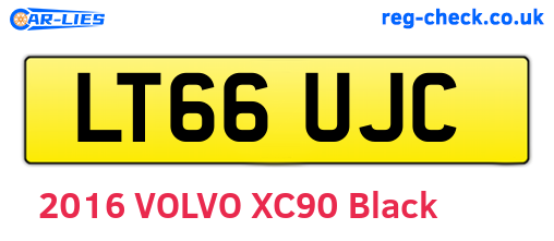 LT66UJC are the vehicle registration plates.