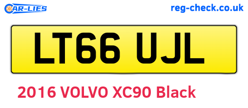 LT66UJL are the vehicle registration plates.
