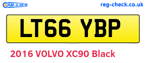 LT66YBP are the vehicle registration plates.