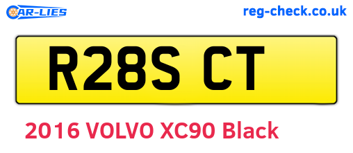 R28SCT are the vehicle registration plates.