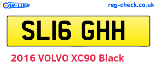 SL16GHH are the vehicle registration plates.
