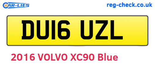 DU16UZL are the vehicle registration plates.