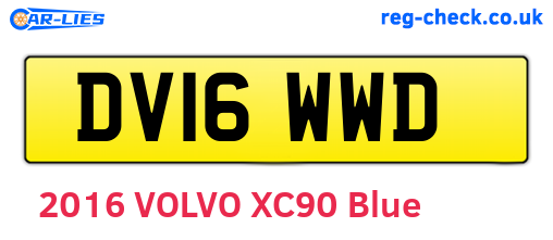 DV16WWD are the vehicle registration plates.