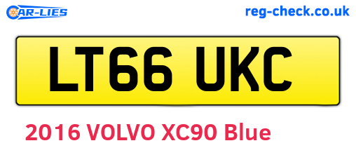 LT66UKC are the vehicle registration plates.