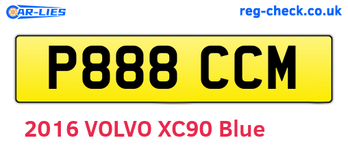 P888CCM are the vehicle registration plates.