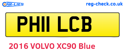 PH11LCB are the vehicle registration plates.