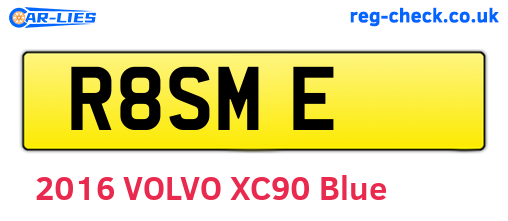 R8SME are the vehicle registration plates.