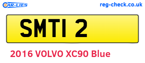 SMT12 are the vehicle registration plates.